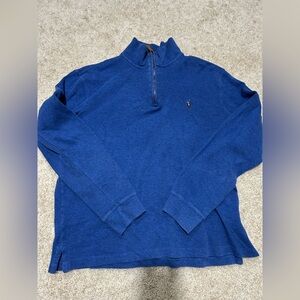 Ralph Lauren Men's Blue Half-Zip Sweater